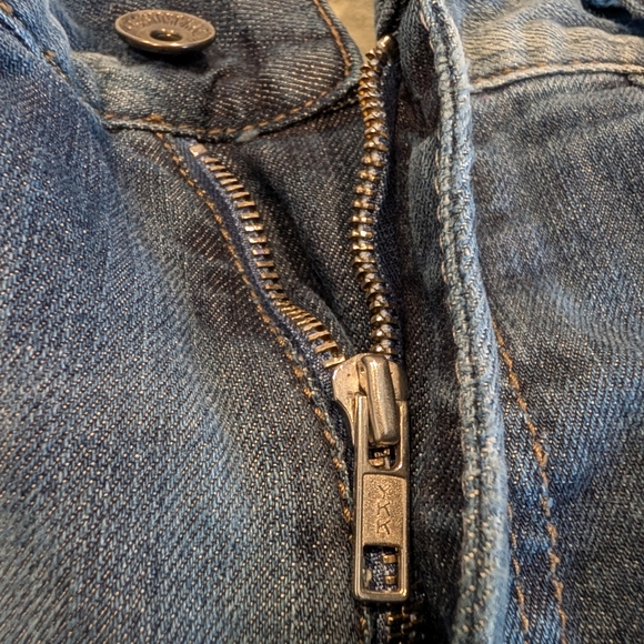 Moschino Men's Straight Jeans in Light Blue with Brown Accents - Picture 11 of 12